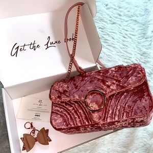 Abbottlyon VELVET PINK/ROSE GOLD PURSE